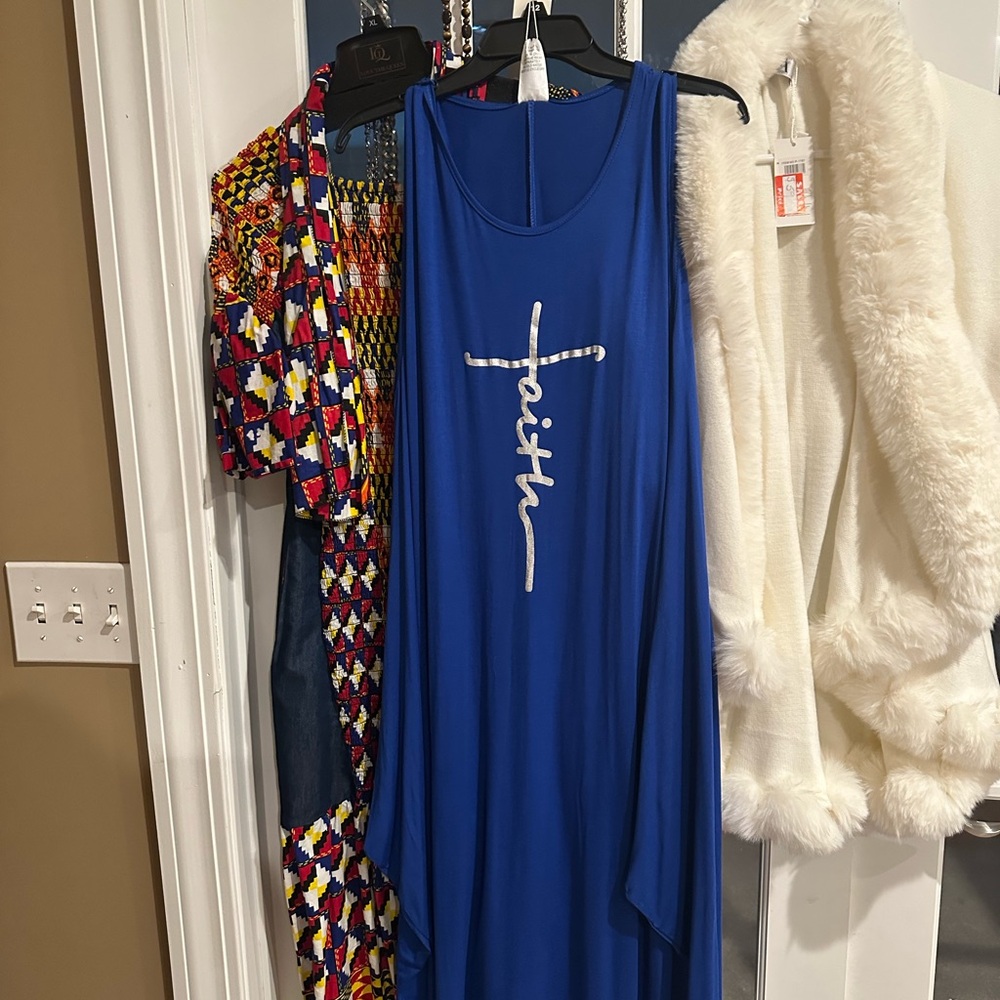 Blue dress